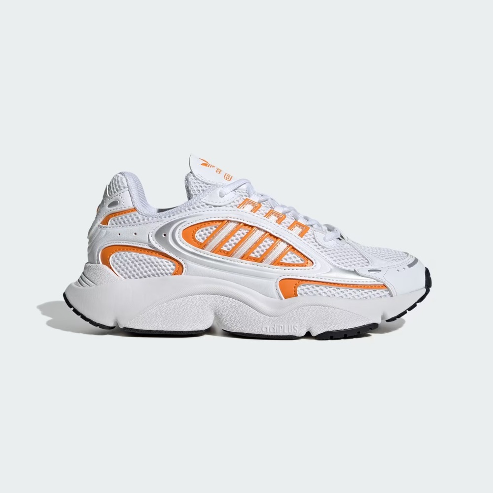 adidas Ozmillen Womens Size 5 White/Orange Shoes Sneakers Casual IF9496 NEW